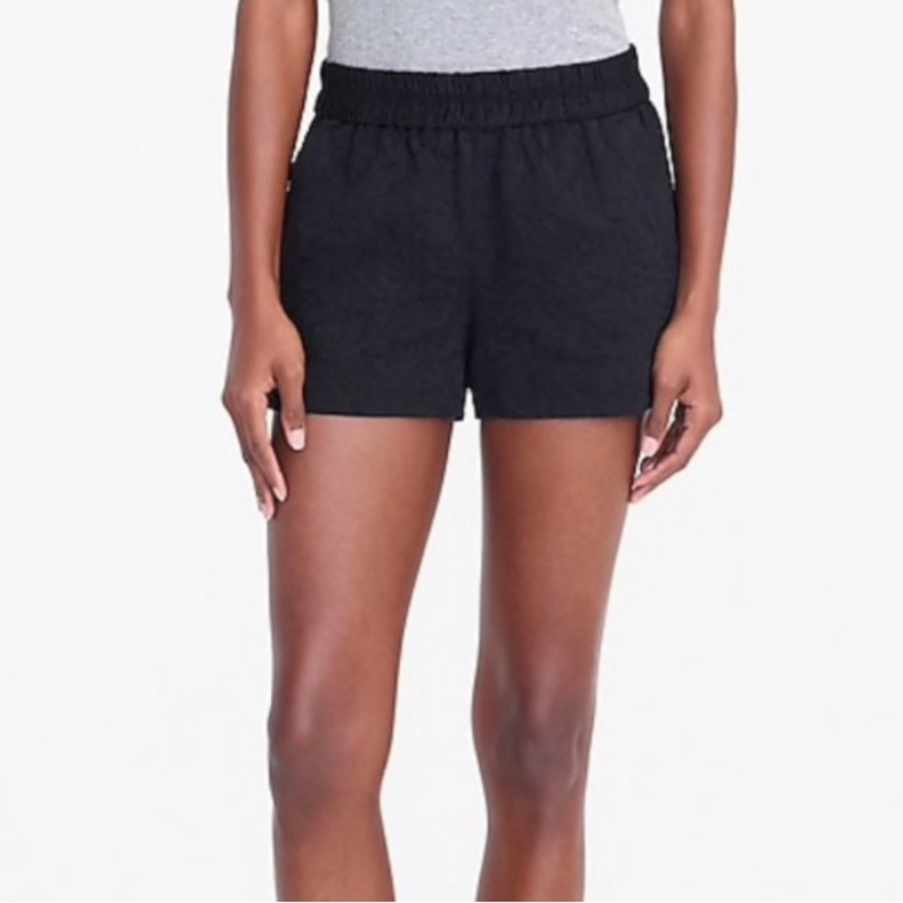 J Crew Shorts Women’s 2 Floral Jacquard Black